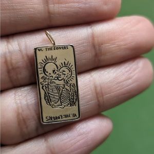 The Lovers Tarot Card Pendant by Sofia Zakia